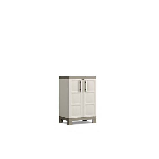 Immagine di ARMADIO BASSO EXCELLENCE, 2 RIPIANI REGOLABILI, IN RESINA, 65X45X97 CM