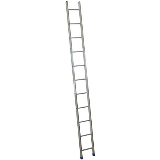 Immagine di SCALA SINGOLA STILO, IN ALLUMINIO, MONTANTI 24X60 MM, GRADINI 24X24 MM, 13 GRADINI, 3,96 M
