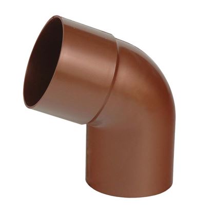 Immagine di CURVA TECNO IMAC, PER TUBO DISCENDENTE, COLORE RAME ROSSO, Ø 80 MM, 67°