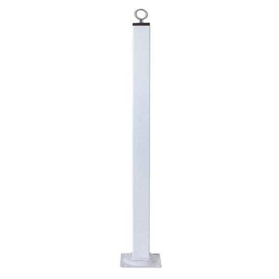 Immagine di PIEDE FISSO, CON PIASTRA, COLORE BIANCO, 25X25XH250 MM