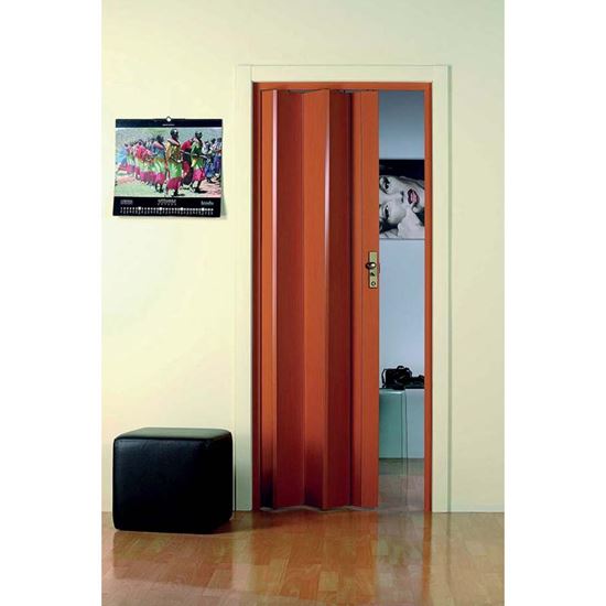 Immagine di PORTA A SOFFIETTO, CON SERRATURA, 83XH214 CM, COLORE CILIEGIO