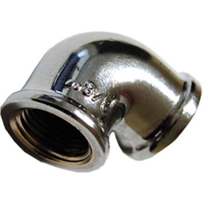 Immagine di CURVA 90° OTTONE CROMATO, FF 3/8"