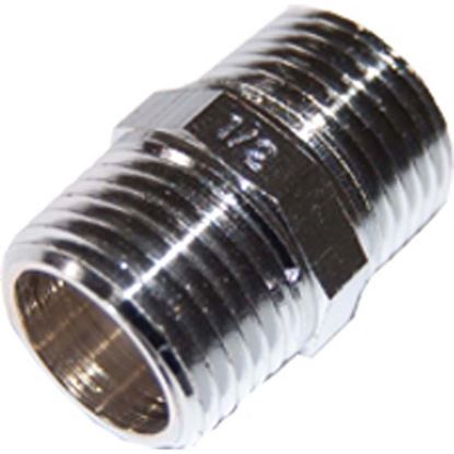 Immagine di NIPPLE OTTONE CROMATO, MM 3/8"
