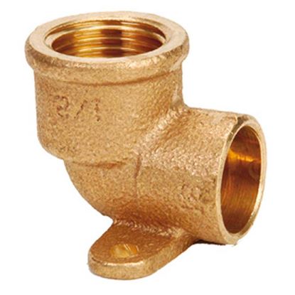 Immagine di GOMITO BRONZO, CON FLANGIA, F 1/2"X16 MM