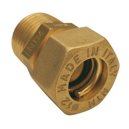 Immagine di RACCORDO MECCANICO DRITTO, RAME, M 1/2"X12 MM