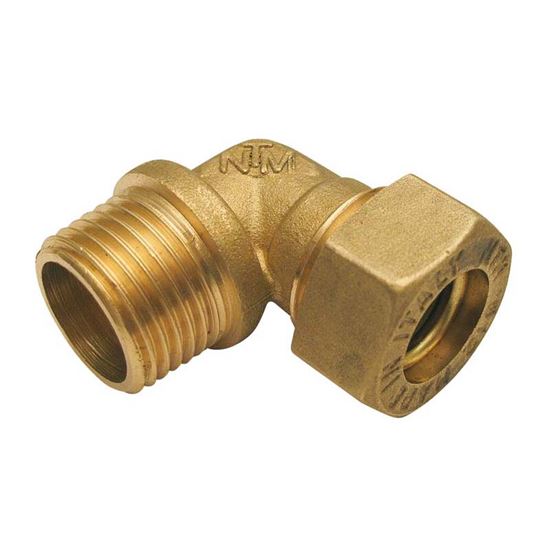 Immagine di GOMITO MECCANICO, RAME, M 1/2"X12 MM