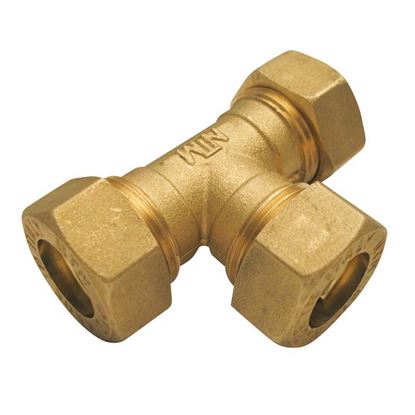 Immagine di RACCORDO TEE MECCANICO, RAME, Ø 12 MM