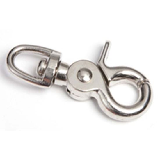 Immagine di MOSCHETTONE A FORBICE, IN ZAMA NICHELATO, 9X60 MM