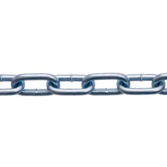 Immagine di CATENA MAGLIA GENOVESE, ZINCATA, ACCIAIO DIN 5685/A, 4 MM