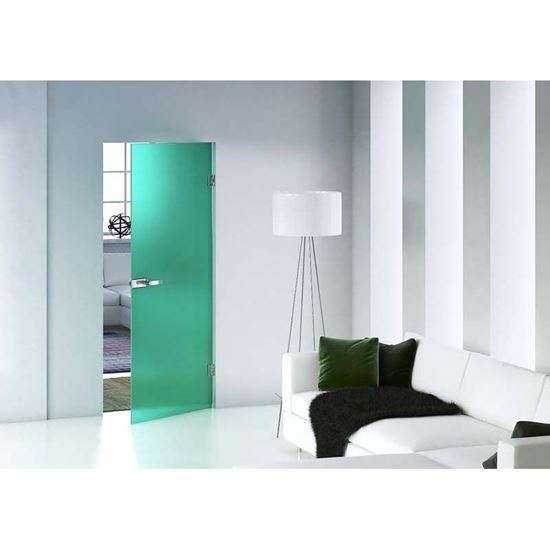 Immagine di PORTA A VENTO BATTENTE, CRISTALLO TEMPERATO, 8MM, BLU, 70X210 CM