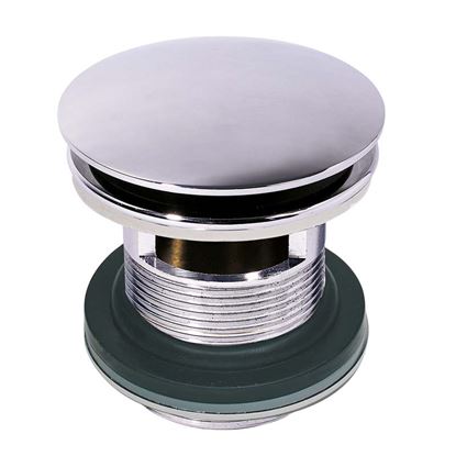 Immagine di PILETTA LAVABO QUICK-CLACK WIRQUIN, TONDA, ALTEZZA 75 MM, CON TROPPO PIENO