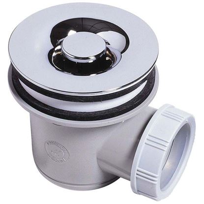 Immagine di PILETTA DOCCIA WIRQUIN, PVC,  ISPEZIONABILE, GRIGLIA ABS, CROMATO, Ø60 MM