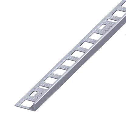 Immagine di PROFILO PER PIASTRELLE DI CHIUSURA, ALLUMINIO NATURALE, 1,0 MT, 10X21 MM