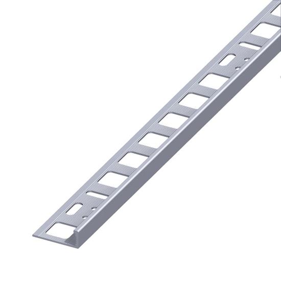 Immagine di PROFILO PER PIASTRELLE DI CHIUSURA, ALLUMINIO NATURALE, 1,0 MT, 10X21 MM