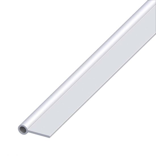 Immagine di PROFILO DI CERNIERA 20X9X2 MM ALLUMINIO ARGENTO 1,0 MT