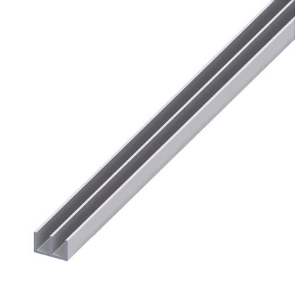 Immagine di PROFILO A DOPPIA U, PVC COLORE BIANCO, 10X15X10 MM, 1 MT