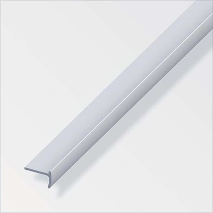 Immagine di PROFILO PER MANIGLIE, ALLUMINIO ARGENTO, 18X12X2 MM, 1 MT