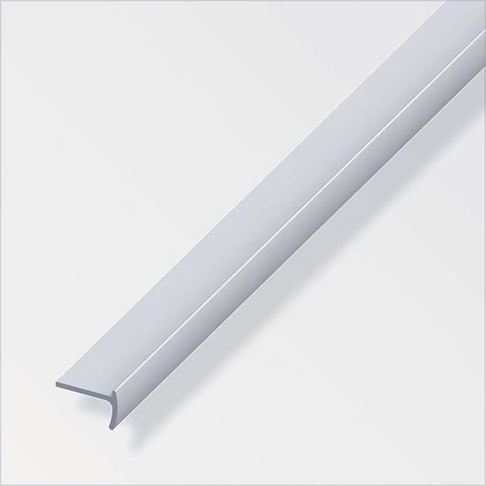 Immagine di PROFILO PER MANIGLIE, ALLUMINIO ARGENTO, 18X12X2 MM, 1 MT