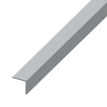 Immagine di ANGOLARE ALLUMINIO INOX SPAZZOLATO, 10X10 MM, 2,5 MT