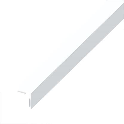 Immagine di ANGOLARE AUTOADESIVO 20X20 MM, PVC BIANCO LUCIDO, 2,5 MT