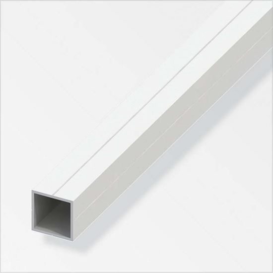 Immagine di TUBO QUADRATO, PVC BIANCO, 1,00 MT, 15,5 MM