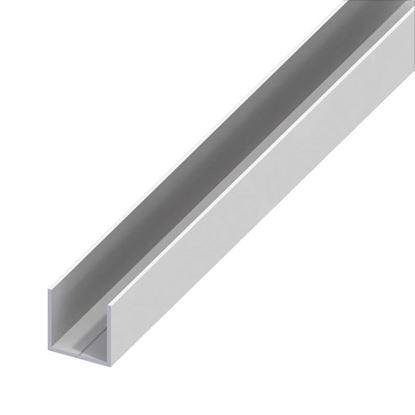 Immagine di PROFILO A U QUADRATO, PVC, COLORE BIANCO, 19,5X1 MM, 1 MT