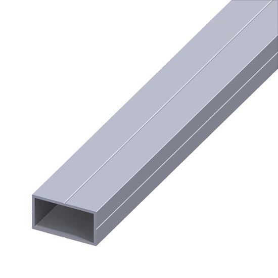 Immagine di TUBO RETTANGOLARE, ALLUMINIO NATURALE, 15,5X27,5 MM, 1 MT