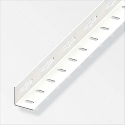 Immagine di ANGOLARE PERFORATO 35,5X35,5 MM, ACCIAIO BIANCO, 1 MT