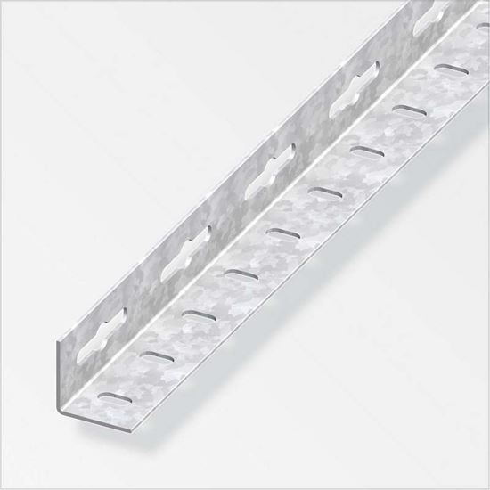 Immagine di ANGOLARE PERFORATO 35,5X35,5 MM, ACCIAIO ZINCATO, 1 MT