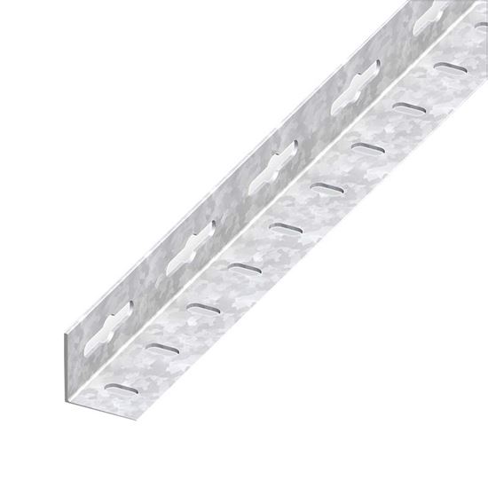 Immagine di ANGOLARE PERFORATO 23,5X23,5 MM, ALLUMINIO NATURALE, 2,5 MT