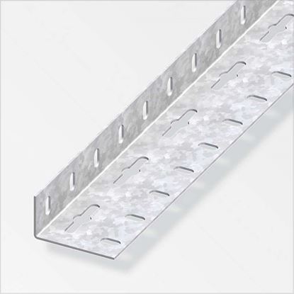 Immagine di ANGOLARE PERFORATO 23,5X43,5 MM, ACCIAIO ZINCATO, 1,0 MT