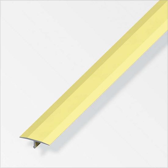 Immagine di COPRIGIUNTO 14X6 MM, ALLUMINIO OTTONATO, 1,0 MT