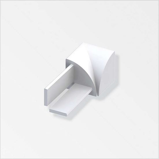 Immagine di ANGOLO INTERNO, BIANCO BRILLANTE SS, 10 MM
