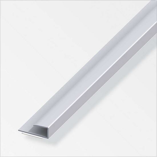 Immagine di PROFILO PER BORDI, 15X7 MM, ALLUMINIO ARGENTO, 1,0 MT