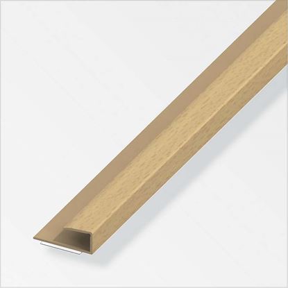 Immagine di PROFILO PER BORDO, PVC FAGGIO, 15X9 MM, 1,0 MT