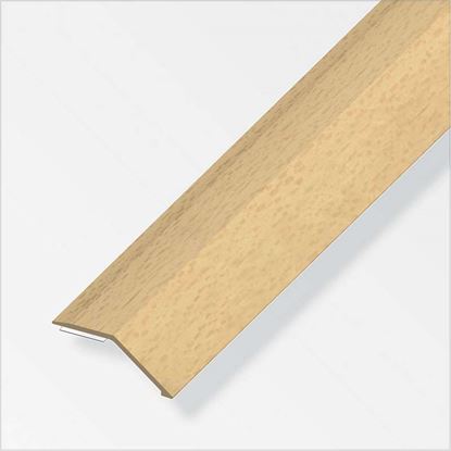 Immagine di PROFILO DI COMPENSAZIONE LIVELLO, 34X8 MM, PVC, FAGGIO, 1,0 MT