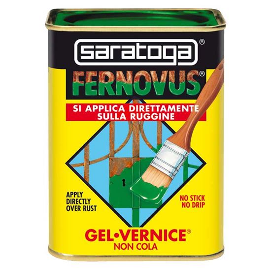 Immagine di SMALTO GEL ANTIRUGGINE SARATOGA, FERNOVUS, SATINATO, 0,75 LT, COLORE BIANCO GHIACCIO