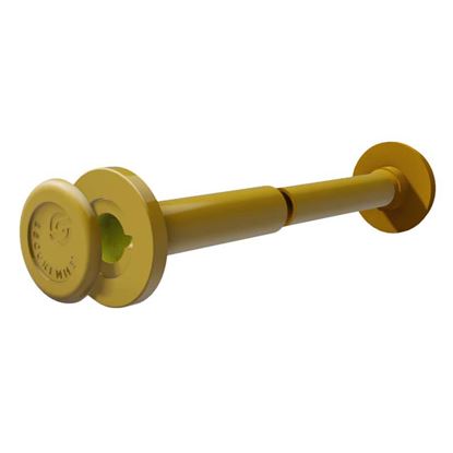 Immagine di SPIONCINO DIAMANTE, 4 LENTI, CON VISTA GRANDANGOLARE DI 200°, Ø 16 MM, OTTONE LUCIDO, LUNGHEZZA 60/110 MM