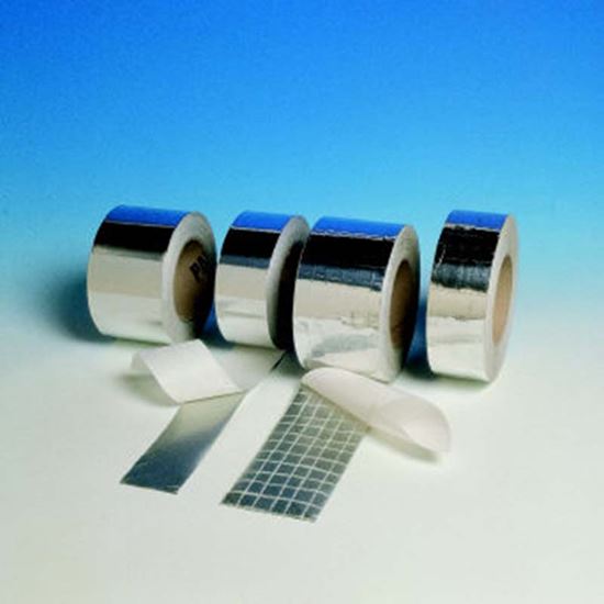 Immagine di NASTRO ALLUMINIO ADESIVO, PER IMPIANTI DI CONDIZIONAMENTO E RISCALDAMENTO, MT 50XH50 MM