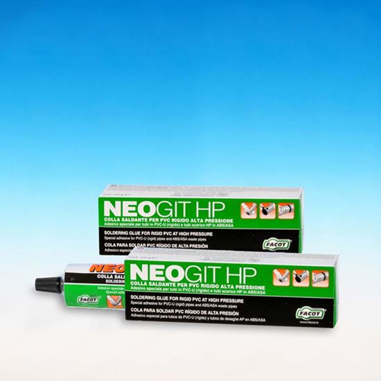 Immagine di COLLA SALDANTE NEOGIT HP, SPECIALE PER INCOLLARE TUBI, COMPONENTI IN PVC RIGIDO, 125 GR