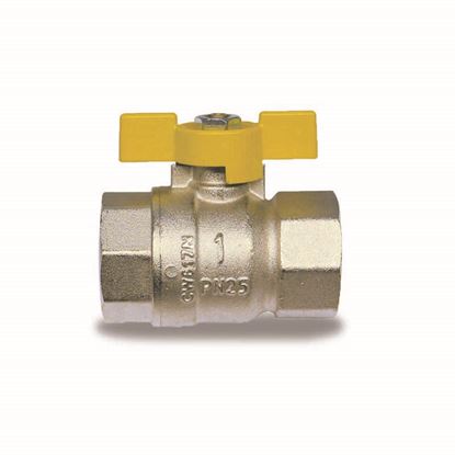 Immagine di VALVOLA A SFERA, IVR, GAS, FARFALLA, FF 3/4"