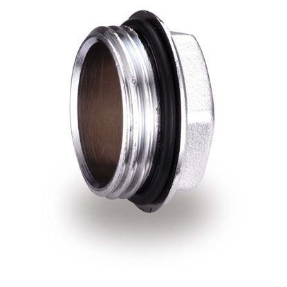 Immagine di TAPPO MASCHIO, IVR, PER COLLETTORE, CROMATO, 3/4"