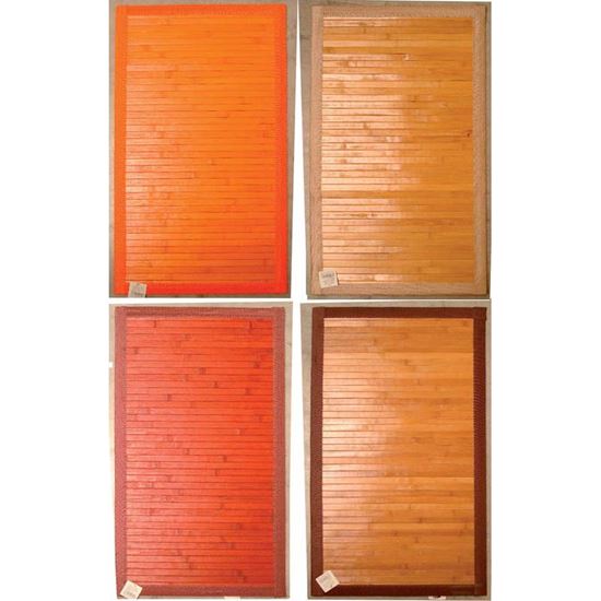 Immagine di TAPPETO BAMBOO, FONDO ANTISCIVOLO, FANTASIA DEGRADÈ, 50X80 CM