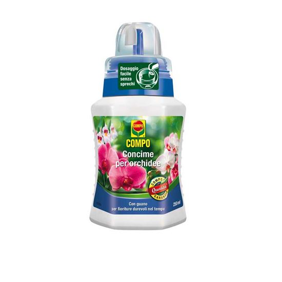 Immagine di CONCIME COMPO, LIQUIDO, PER ORCHIDEE, IDEALE PER LE PIANTE IN VASO, DA AIUOLA ED EPIFITE, 250 ML