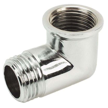 Immagine di GOMITO, OTTONE CROMATO, MF1/2"