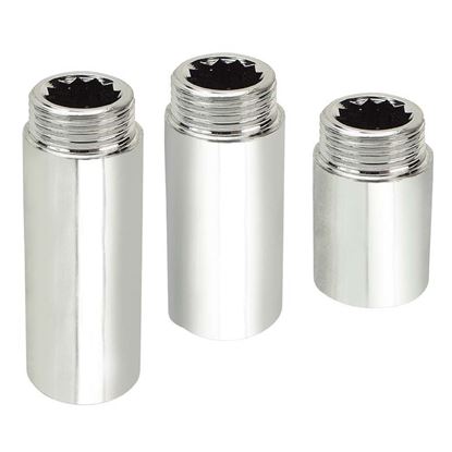 Immagine di PROLUNGA, OTTONE CROMATO, 3/4"X10 MM
