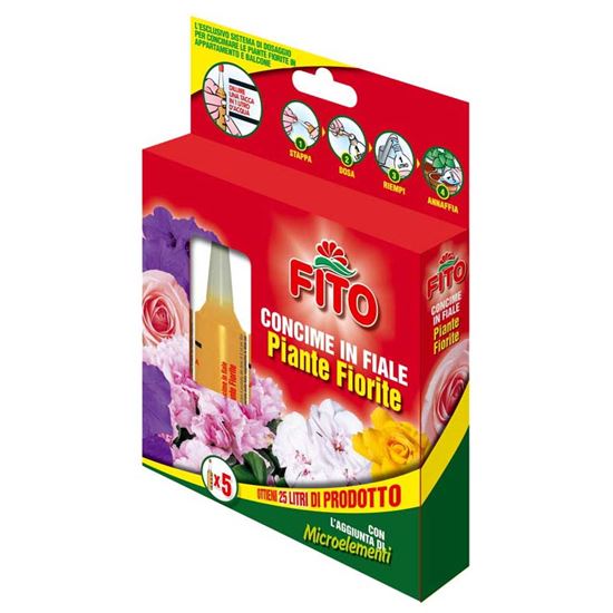 Immagine di CONCIME FITO, IN FIALE, PIANTE FIORITE, 5X30 ML