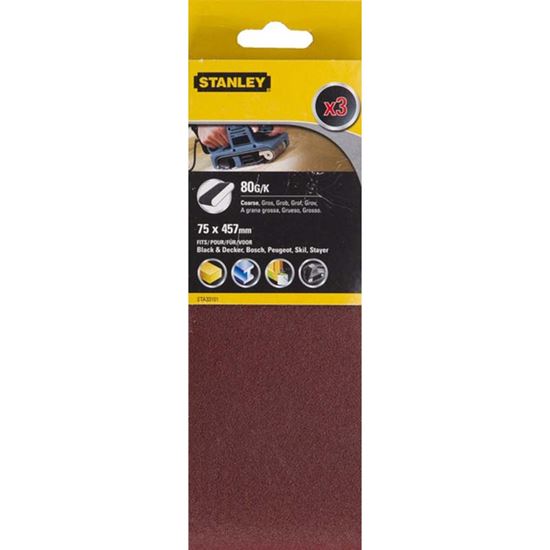 Immagine di 3 NASTRI ABRASIVI, 75X457 MM, GRANA 60