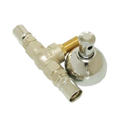 Immagine di RUBINETTO A PRESS-FITTING, INCASSO, CON CAPPUCCIO, 20X20 MM