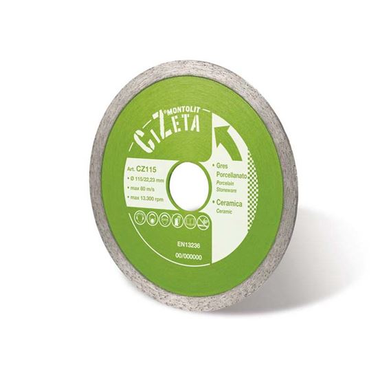 Immagine di DISCO MONTOLIT, A CORONA CONTINUA, DIAMANTATO PER GRES PORCELLANATO, Ø 115 MM